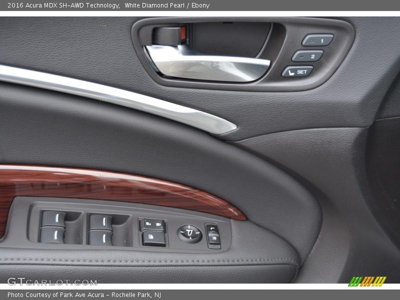 White Diamond Pearl / Ebony 2016 Acura MDX SH-AWD Technology
