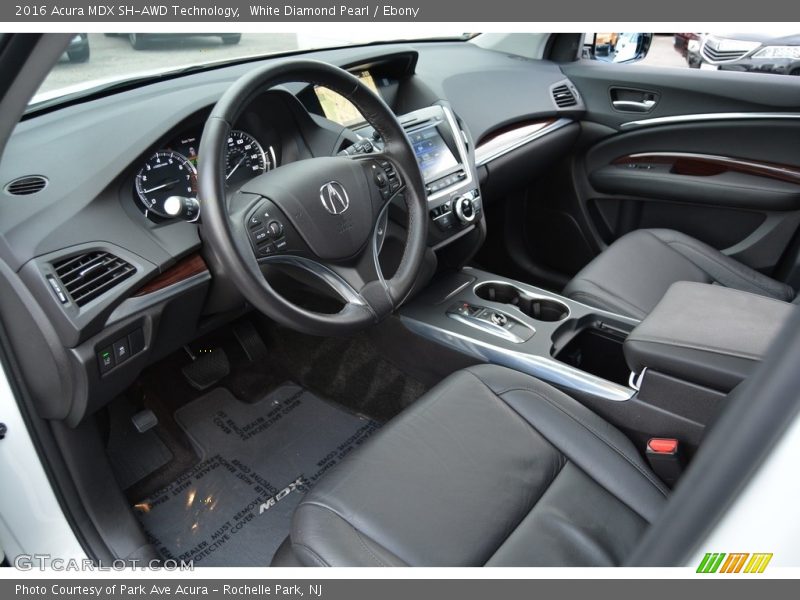 White Diamond Pearl / Ebony 2016 Acura MDX SH-AWD Technology