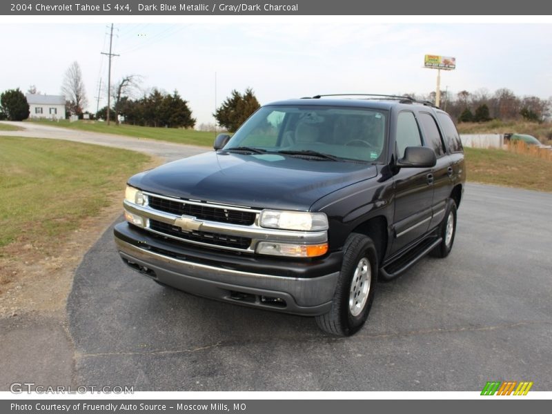 Dark Blue Metallic / Gray/Dark Charcoal 2004 Chevrolet Tahoe LS 4x4