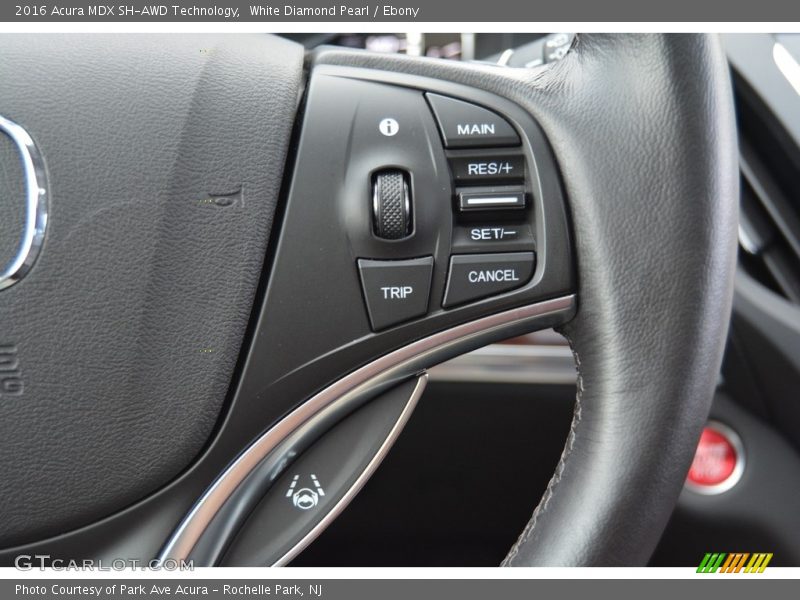 White Diamond Pearl / Ebony 2016 Acura MDX SH-AWD Technology