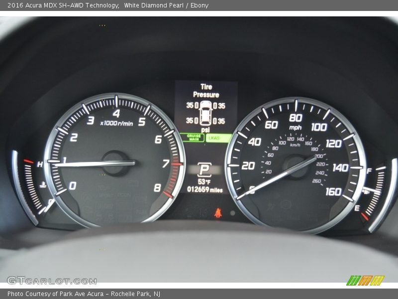 White Diamond Pearl / Ebony 2016 Acura MDX SH-AWD Technology