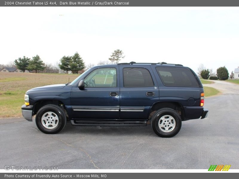 Dark Blue Metallic / Gray/Dark Charcoal 2004 Chevrolet Tahoe LS 4x4