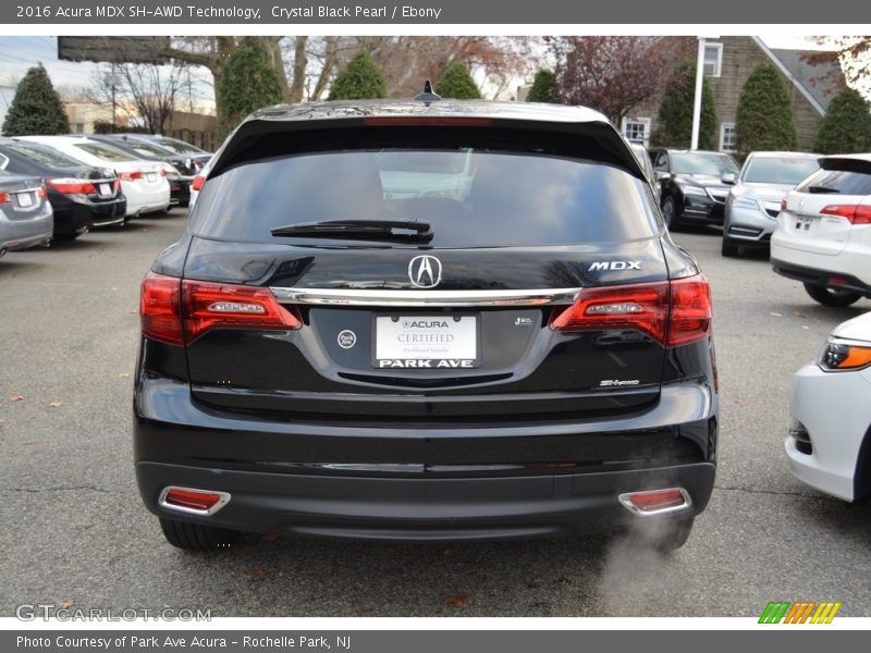 Crystal Black Pearl / Ebony 2016 Acura MDX SH-AWD Technology