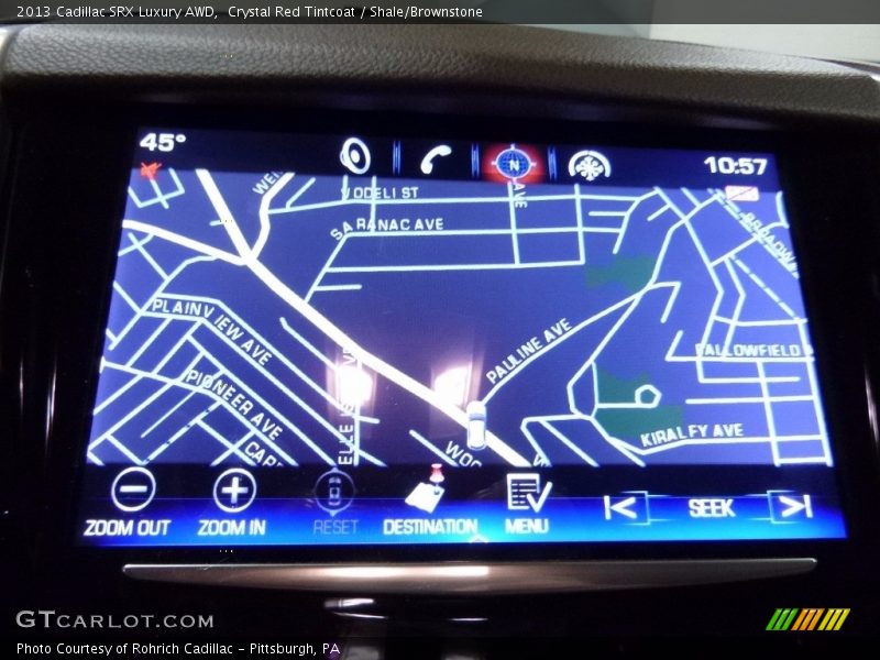 Crystal Red Tintcoat / Shale/Brownstone 2013 Cadillac SRX Luxury AWD