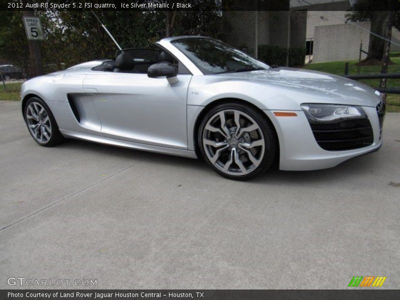 Ice Silver Metallic / Black 2012 Audi R8 Spyder 5.2 FSI quattro