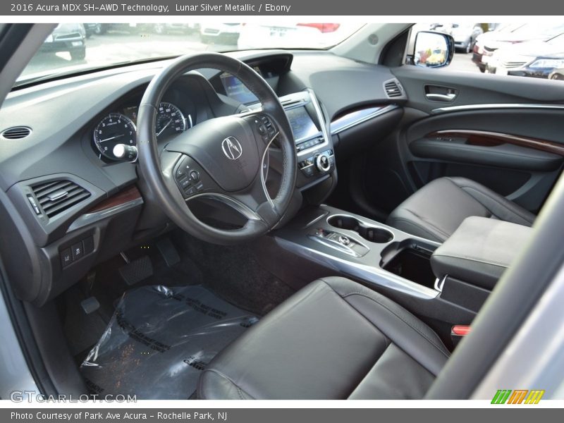 Lunar Silver Metallic / Ebony 2016 Acura MDX SH-AWD Technology
