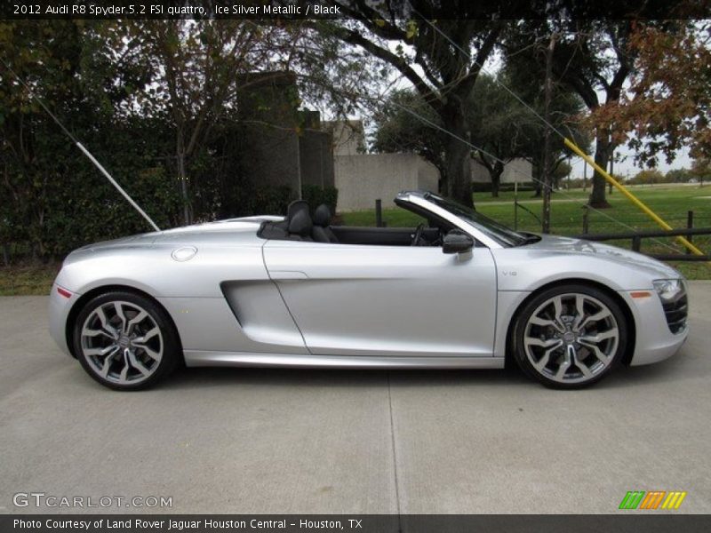Ice Silver Metallic / Black 2012 Audi R8 Spyder 5.2 FSI quattro