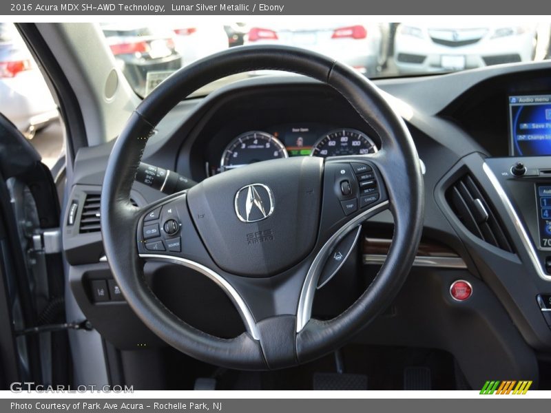 Lunar Silver Metallic / Ebony 2016 Acura MDX SH-AWD Technology