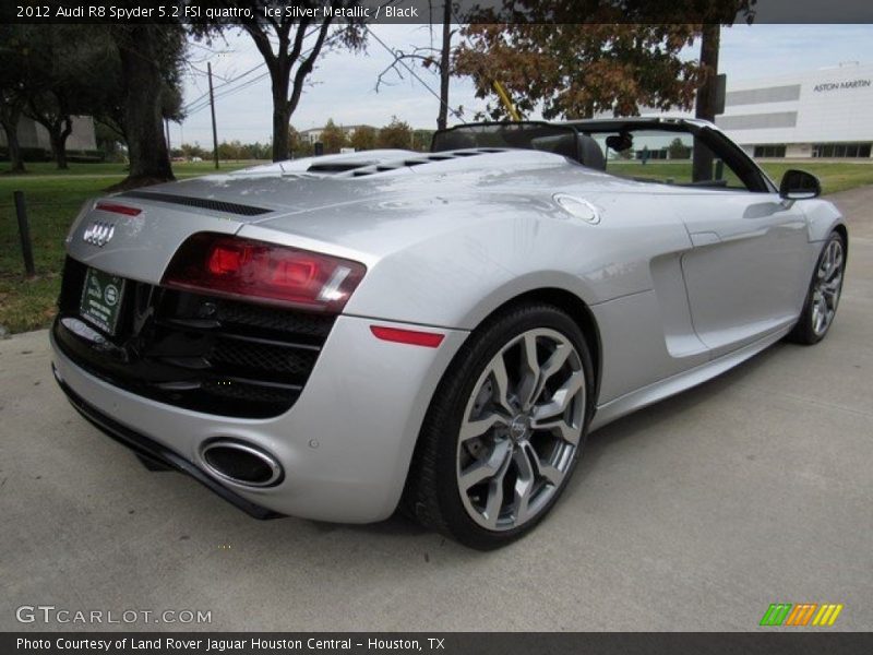 Ice Silver Metallic / Black 2012 Audi R8 Spyder 5.2 FSI quattro