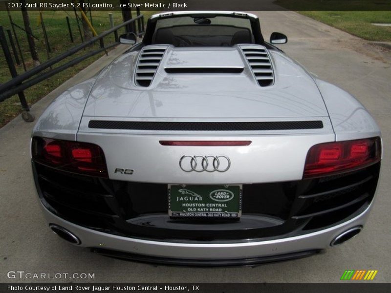 Ice Silver Metallic / Black 2012 Audi R8 Spyder 5.2 FSI quattro