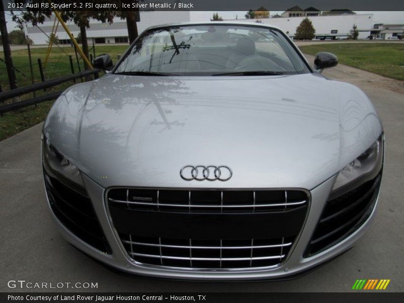 Ice Silver Metallic / Black 2012 Audi R8 Spyder 5.2 FSI quattro
