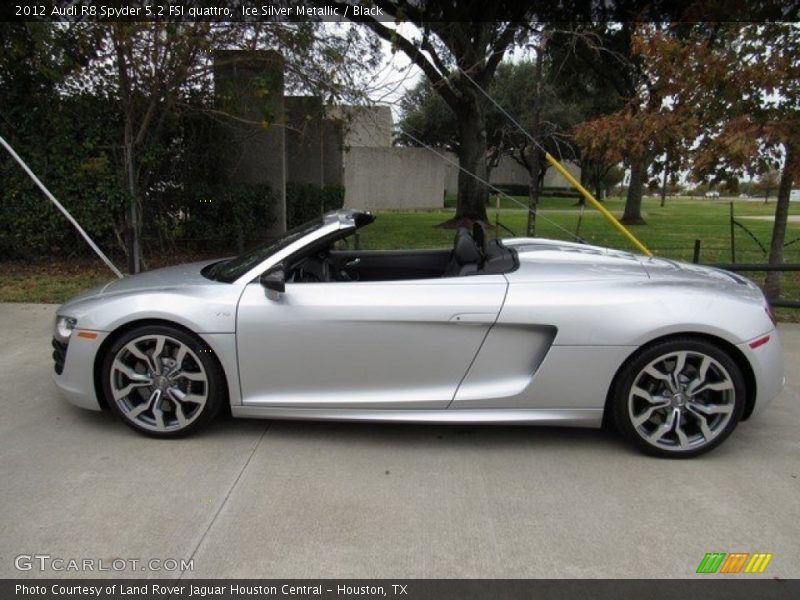 Ice Silver Metallic / Black 2012 Audi R8 Spyder 5.2 FSI quattro