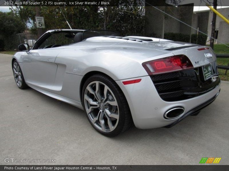 Ice Silver Metallic / Black 2012 Audi R8 Spyder 5.2 FSI quattro
