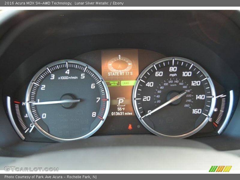 Lunar Silver Metallic / Ebony 2016 Acura MDX SH-AWD Technology