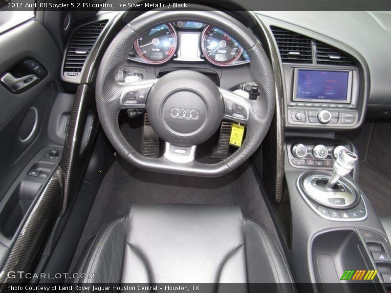 Ice Silver Metallic / Black 2012 Audi R8 Spyder 5.2 FSI quattro