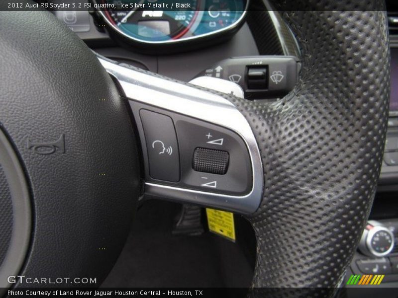 Ice Silver Metallic / Black 2012 Audi R8 Spyder 5.2 FSI quattro