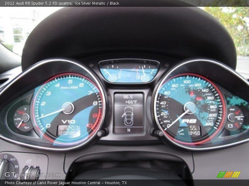 Ice Silver Metallic / Black 2012 Audi R8 Spyder 5.2 FSI quattro