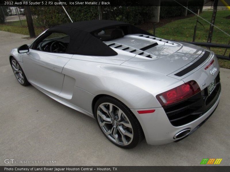 Ice Silver Metallic / Black 2012 Audi R8 Spyder 5.2 FSI quattro