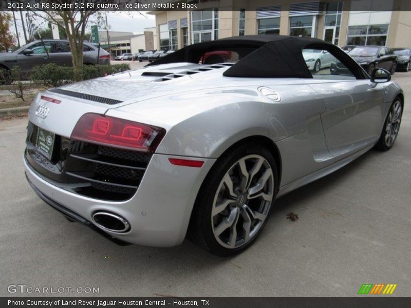 Ice Silver Metallic / Black 2012 Audi R8 Spyder 5.2 FSI quattro
