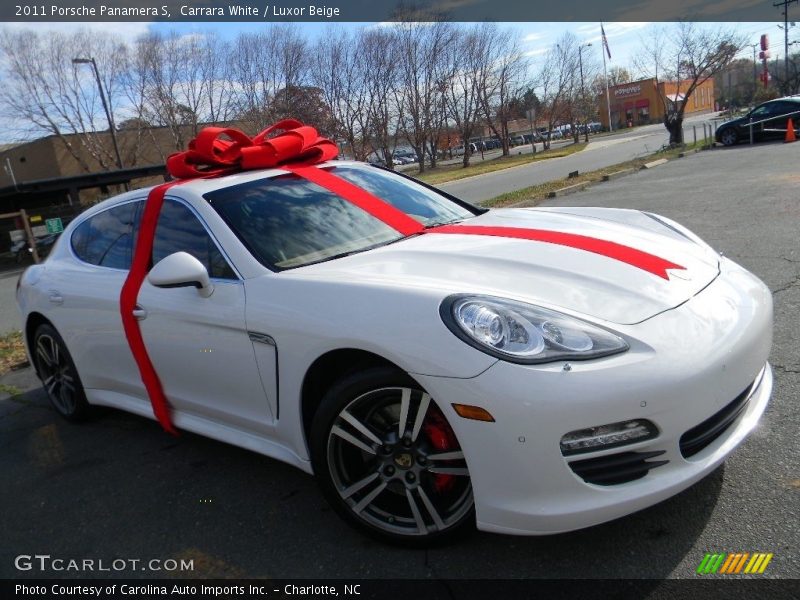 Carrara White / Luxor Beige 2011 Porsche Panamera S