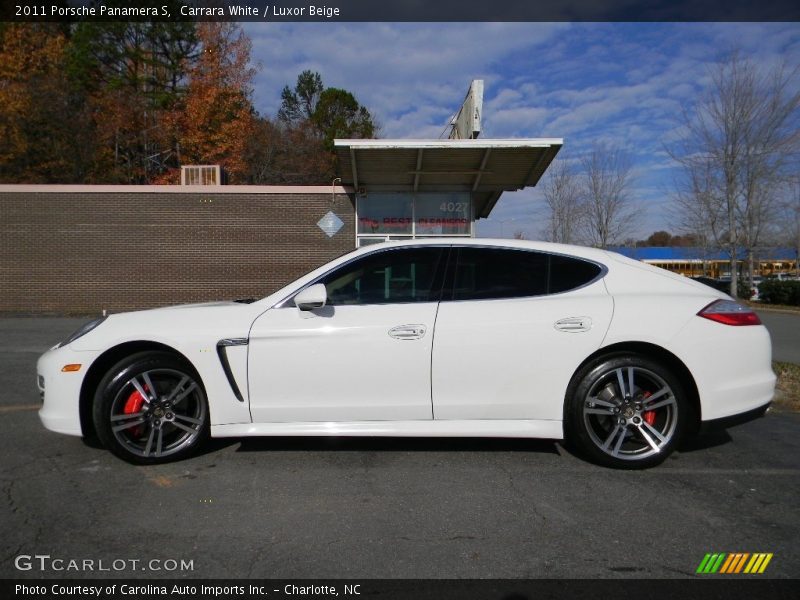 Carrara White / Luxor Beige 2011 Porsche Panamera S