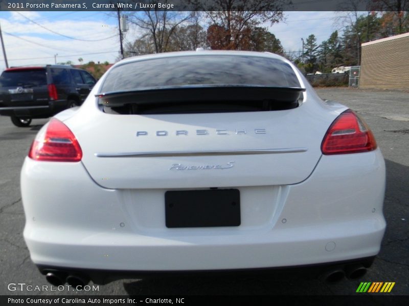 Carrara White / Luxor Beige 2011 Porsche Panamera S