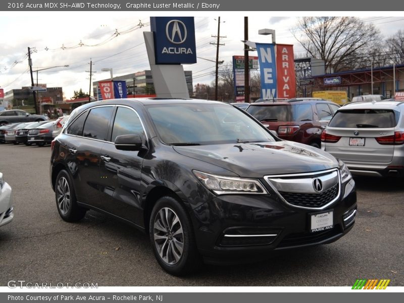 Graphite Luster Metallic / Ebony 2016 Acura MDX SH-AWD Technology