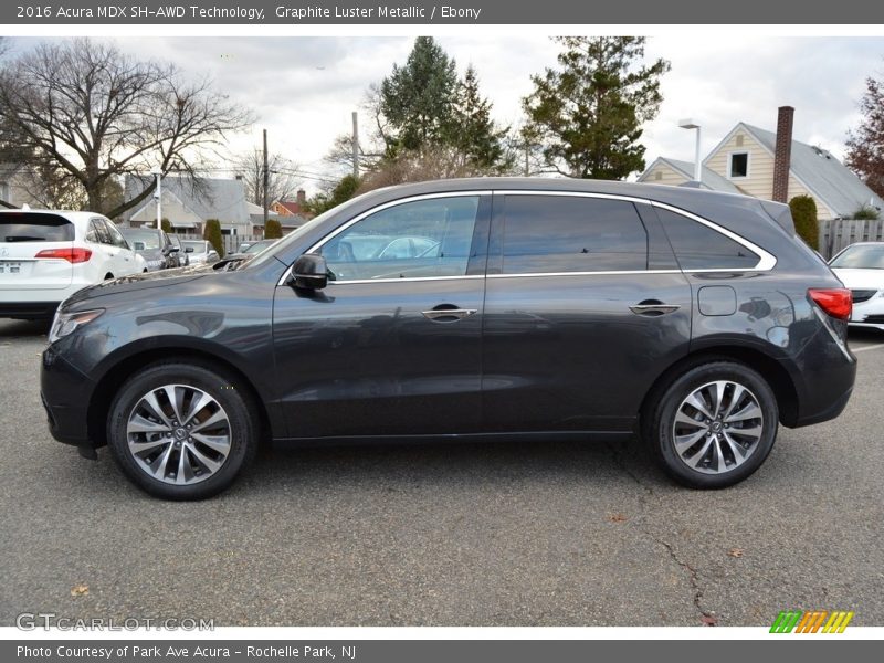 Graphite Luster Metallic / Ebony 2016 Acura MDX SH-AWD Technology