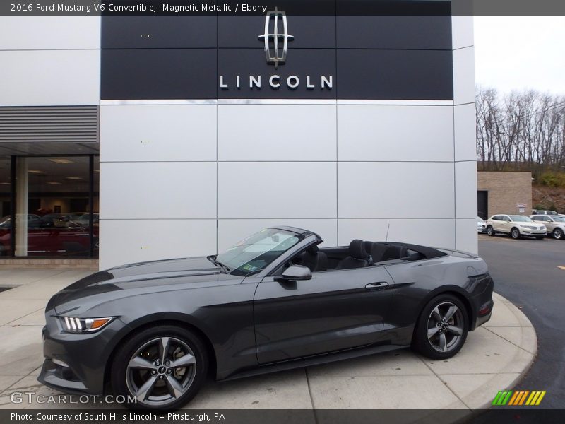 Magnetic Metallic / Ebony 2016 Ford Mustang V6 Convertible