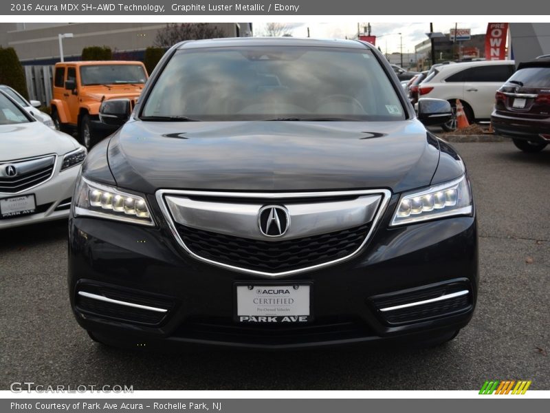 Graphite Luster Metallic / Ebony 2016 Acura MDX SH-AWD Technology