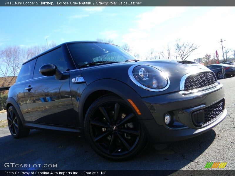 Eclipse Gray Metallic / Gravity Polar Beige Leather 2011 Mini Cooper S Hardtop