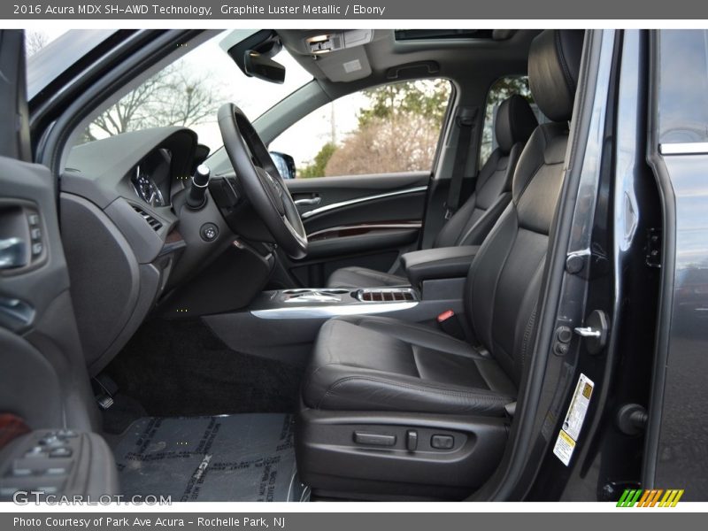 Graphite Luster Metallic / Ebony 2016 Acura MDX SH-AWD Technology