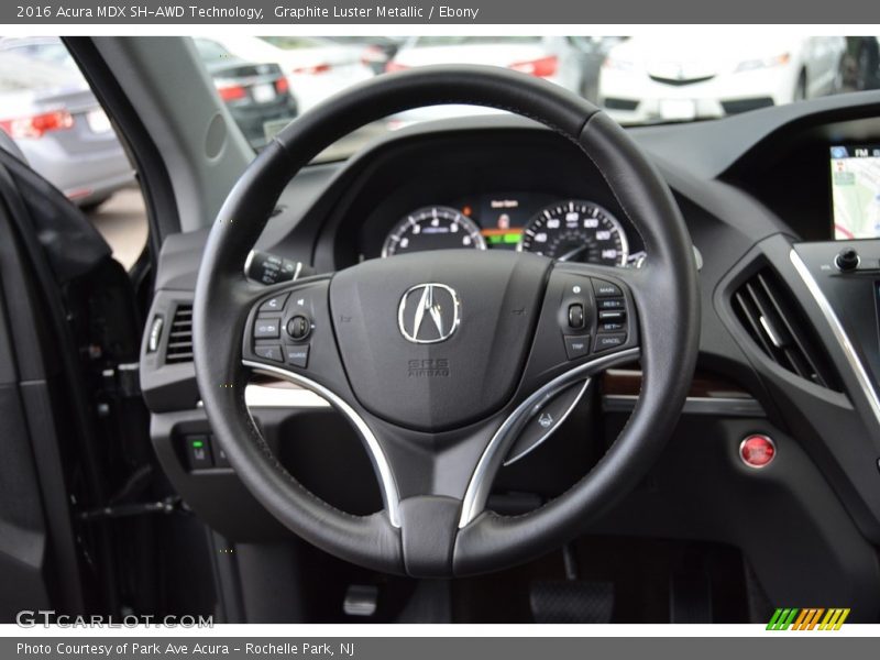Graphite Luster Metallic / Ebony 2016 Acura MDX SH-AWD Technology