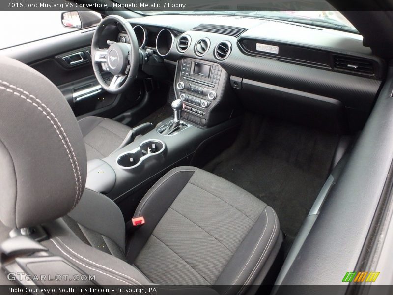 Magnetic Metallic / Ebony 2016 Ford Mustang V6 Convertible