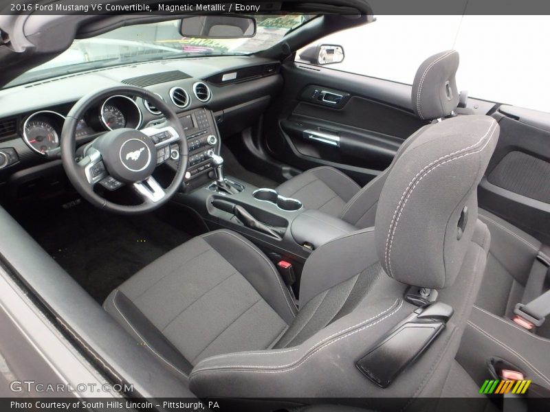 Magnetic Metallic / Ebony 2016 Ford Mustang V6 Convertible