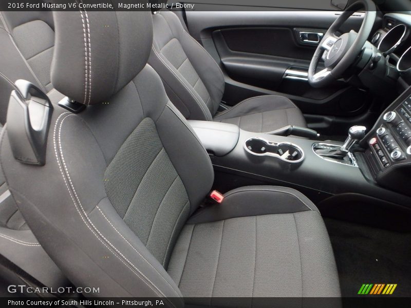 Magnetic Metallic / Ebony 2016 Ford Mustang V6 Convertible
