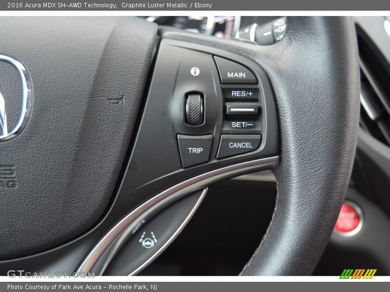 Graphite Luster Metallic / Ebony 2016 Acura MDX SH-AWD Technology