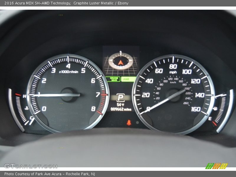 Graphite Luster Metallic / Ebony 2016 Acura MDX SH-AWD Technology