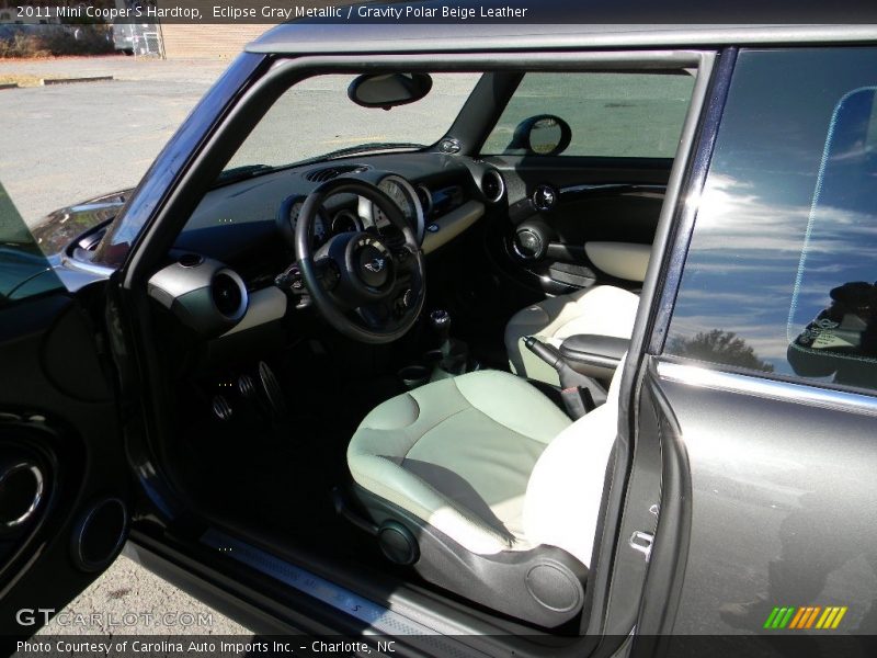 Eclipse Gray Metallic / Gravity Polar Beige Leather 2011 Mini Cooper S Hardtop