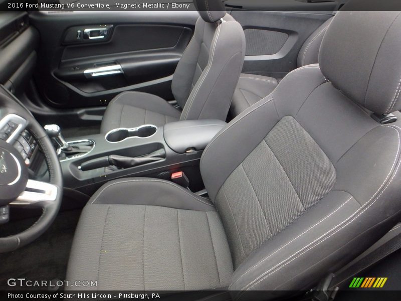 Magnetic Metallic / Ebony 2016 Ford Mustang V6 Convertible