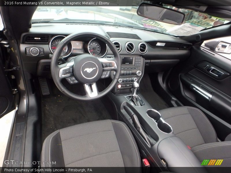 Magnetic Metallic / Ebony 2016 Ford Mustang V6 Convertible