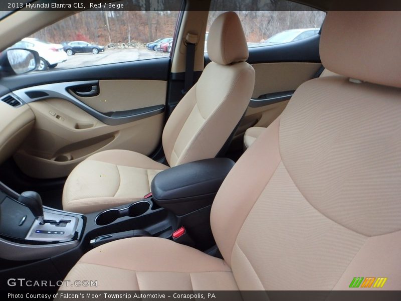 Red / Beige 2013 Hyundai Elantra GLS