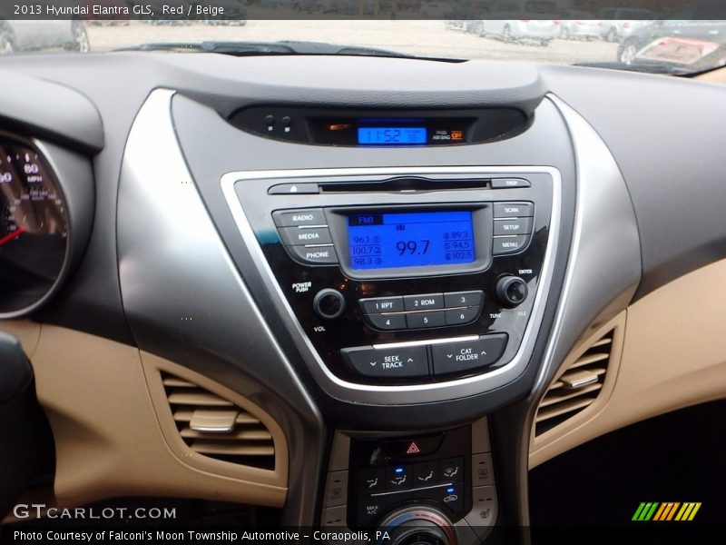 Red / Beige 2013 Hyundai Elantra GLS