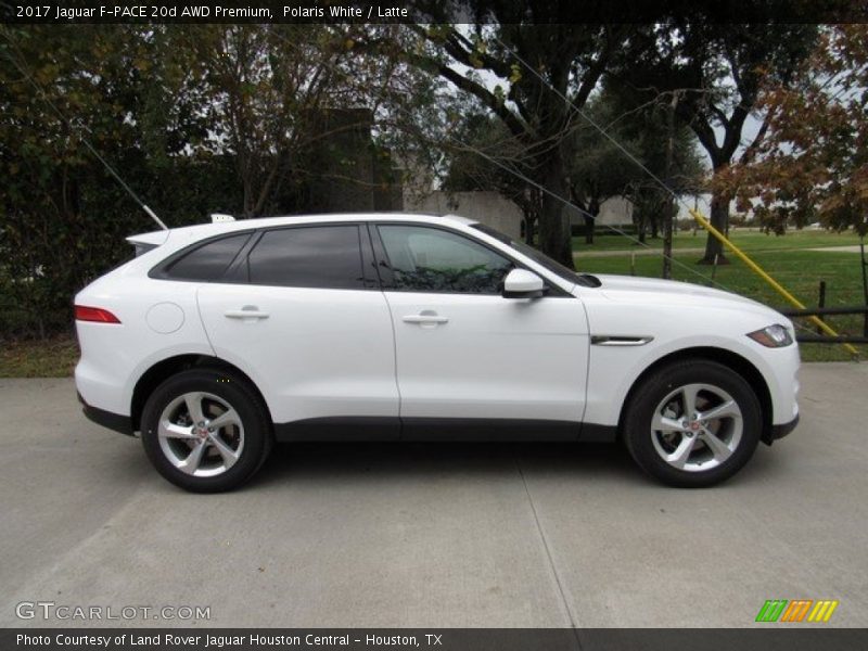 Polaris White / Latte 2017 Jaguar F-PACE 20d AWD Premium