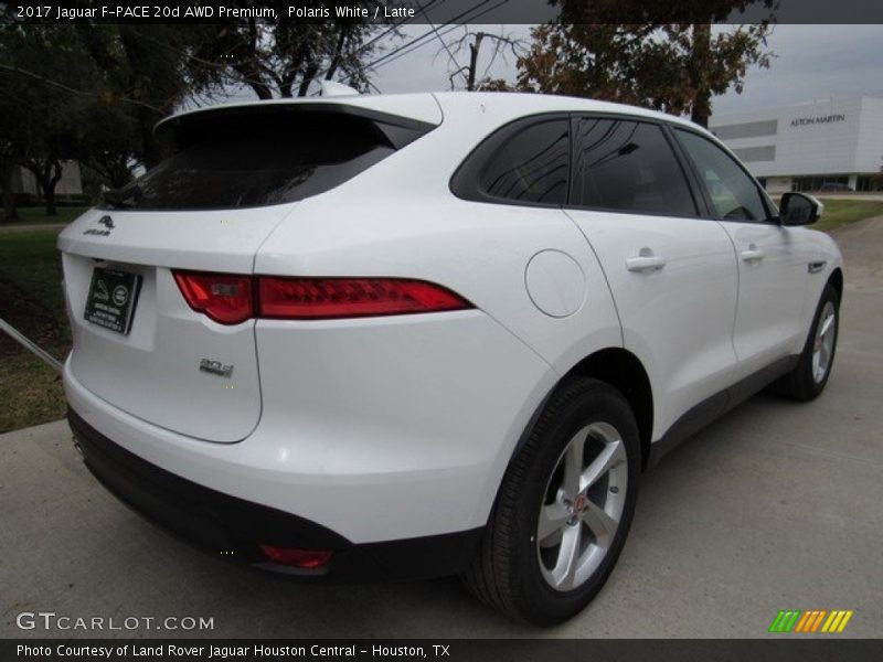 Polaris White / Latte 2017 Jaguar F-PACE 20d AWD Premium