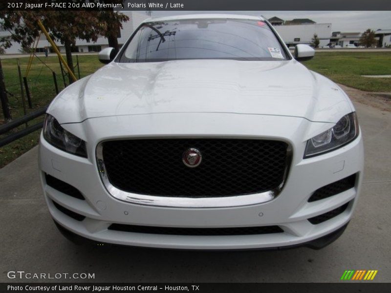 Polaris White / Latte 2017 Jaguar F-PACE 20d AWD Premium