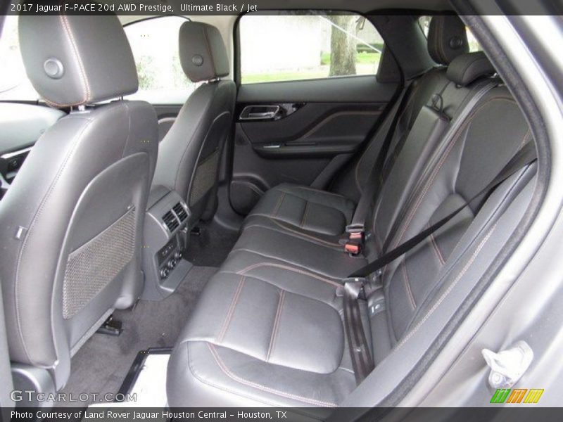 Rear Seat of 2017 F-PACE 20d AWD Prestige