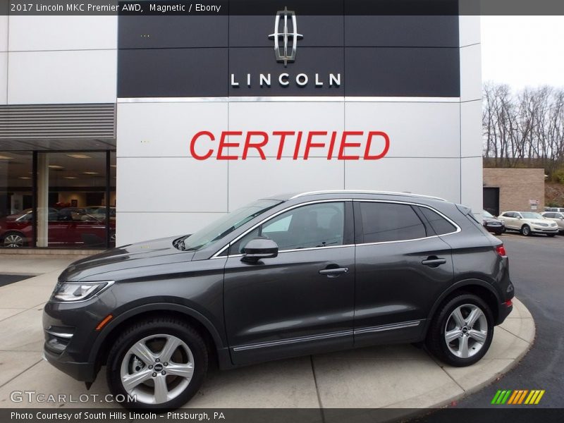 Magnetic / Ebony 2017 Lincoln MKC Premier AWD