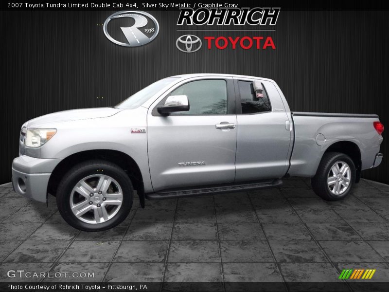 Silver Sky Metallic / Graphite Gray 2007 Toyota Tundra Limited Double Cab 4x4