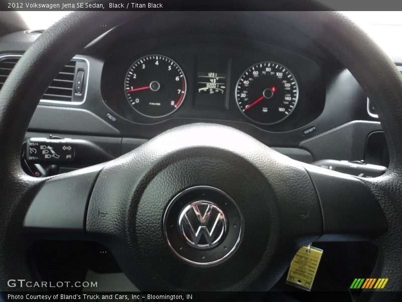 Black / Titan Black 2012 Volkswagen Jetta SE Sedan